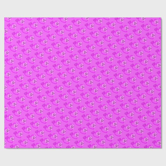 Be Mine Valentijn Hearts Cadeauverpakking Papier (Vlak)