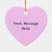 Be Mine Valentijn Pink Heart Tree Keramisch Ornament (Achterkant)