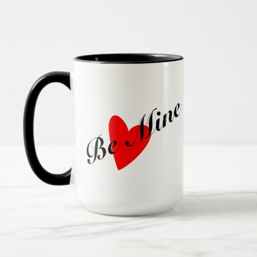 Be Mine Valentijnsdag Coffee Mok, ideaal cadeau Mok (Links)