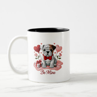 Be Mine Valentine English Bulldog Coffee Mug