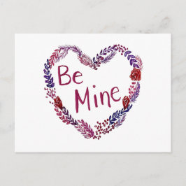 Be Mine Valentine Postcard Feestdagenkaart