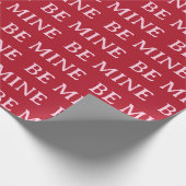 Be Mine Valentine’s Day Gift – Romantic Love  Cadeaupapier (Hoek)