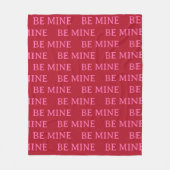 Be Mine Valentine’s Day Gift – Romantic Love Fleece Deken (Voorkant)