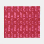 Be Mine Valentine’s Day Gift – Romantic Love Fleece Deken (Voorkant (Horizontaal))