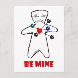 "Be Mine"-wijnpop Briefkaart