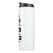 Be More Like Jesus. Share His Word. Thermosbeker (Geroteerd rechts)