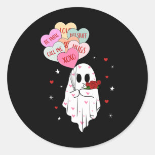 Be My Boo Valentijn Ghost beroemd gemaakt door Byl Ronde Sticker