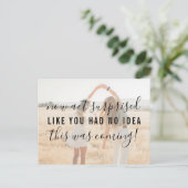 Be My Bridesmaid Act Verrast Grappige Uitnodiging (Staand voorkant)