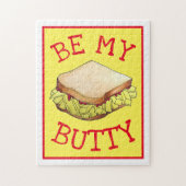 BE MY BUTTY English Chip Shop Sandwich UK Foodie Legpuzzel (Verticaal)
