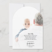Be My Godfather Proposal Arch Photo Kaart (Voorkant)
