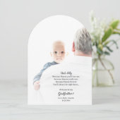 Be My Godfather Proposal Arch Photo Kaart (Staand voorkant)