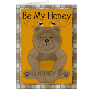 Be My Honey Boy Valentine's Day Greeting Card