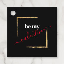 Be My Valentijn Custom Black Typography