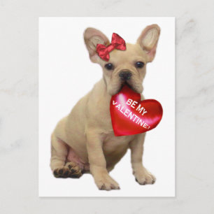 Be My Valentijn Franse Bulldog briefkaart