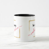 Be My Valentijn White Typography Gift Mok (Midden)