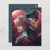 Be my Valentine Briefkaart (Voorkant / Achterkant)