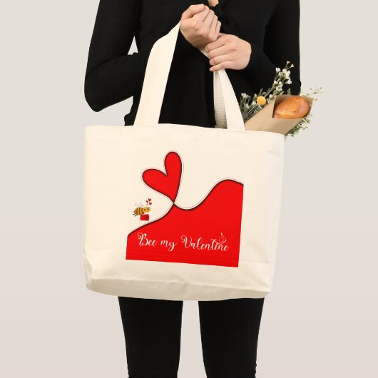 Be my Valentine Grote Tote Bag (Voorkant (product))