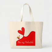 Be my Valentine Grote Tote Bag (Voorkant)