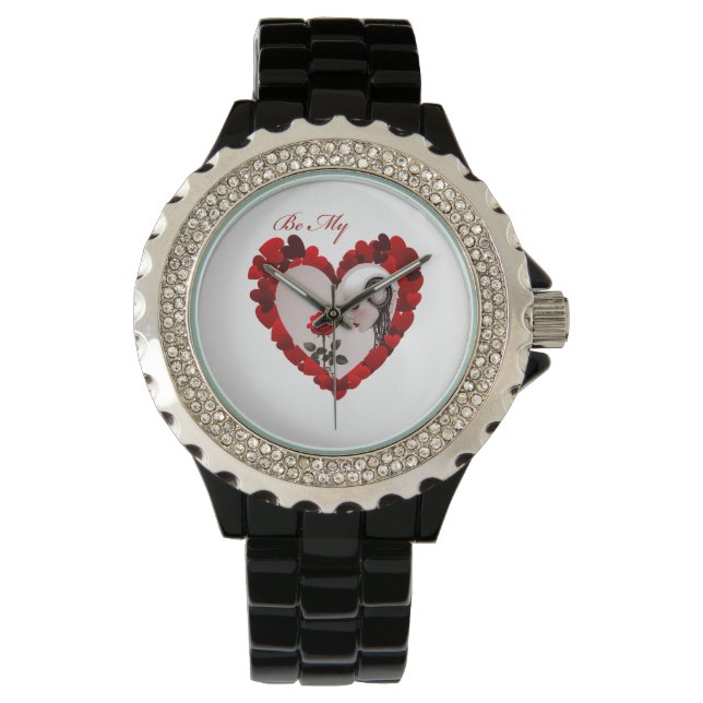 Be My Valentine ❤️ Horloge (Voorkant)