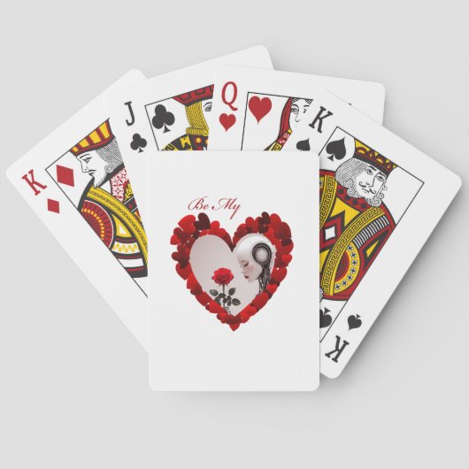 Be My Valentine ❤️ Pokerkaarten (Achterkant)