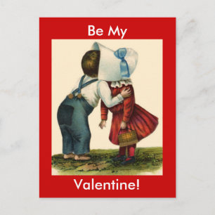 Be My Valentine Postcard Feestdagenkaart