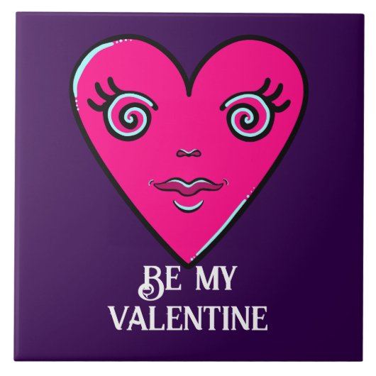 Be My Valentine Tegeltje (Voorkant)