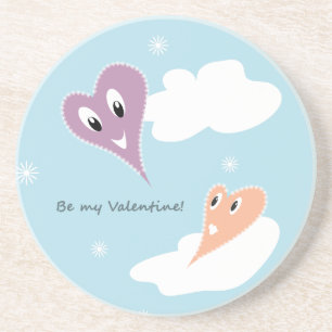 Be my Valentine Zandsteen Onderzetter