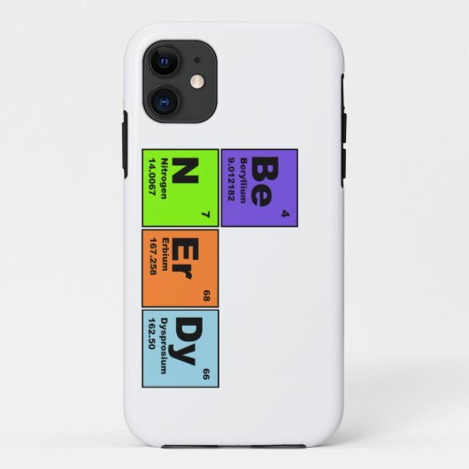 Be Nerdy Science IPhone Case (Achterkant)