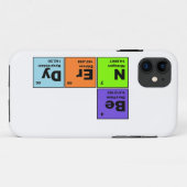 Be Nerdy Science IPhone Case (Achterkant (horizontaal))