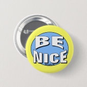 BE NICE-BUTTON RONDE BUTTON 5,7 CM (Voorkant /achterkant)