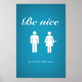 Be nice poster (version subtile) (Devant)