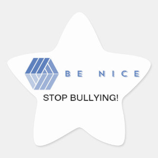 BE NICE STER STICKER