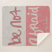 Be not afraid sherpa deken (Voorkant (horizontaal))