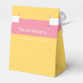 BE ONZE GAST Roze Rose Verjaardagsfeestje Favor Bo Bedankdoosjes (Achterkant)