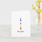 Be Open - Simple Cartes pour notes de design Chakr (Fleur jaune)