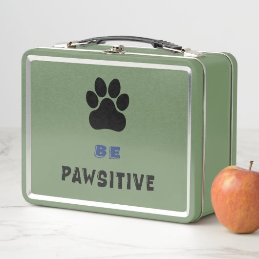 Be Pawsitive Lunch Box – Cute & Uplifting (En situation)