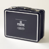 Be Positive Metal Lunchbox - Repas Inspiration pou (Dos)