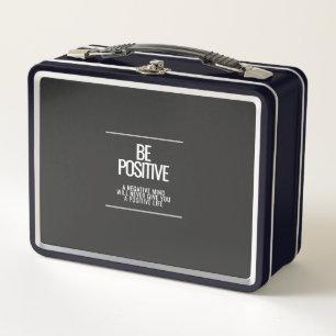 Be Positive Metal Lunchbox - Repas Inspiration pou