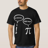 BE RATIONAL GET REAL IMAGINARY MATH  T-SHIRT (Voorkant)