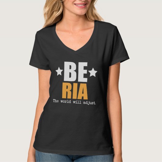 Be Ria The World Will Adjust T-shirt (Voorkant)