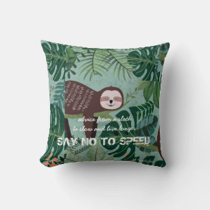 Be slow coussin décoratif