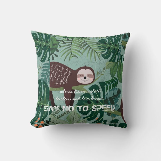 Be slow coussin décoratif (Recto)