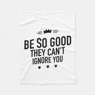 Be so good black fleece deken