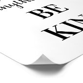 BE SOORT Inspirerend Motivatie Typografie Poster (Hoek)