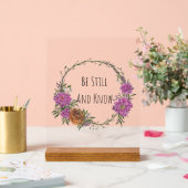 Be Still and Know Acrylic Sign (Mariage)