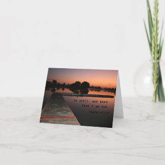 Be Still and Know Note Card Kaart