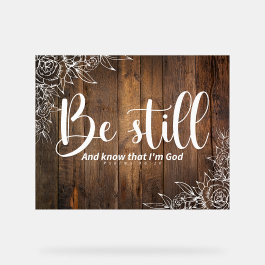 Be Still and Know That I’m God (Recto)