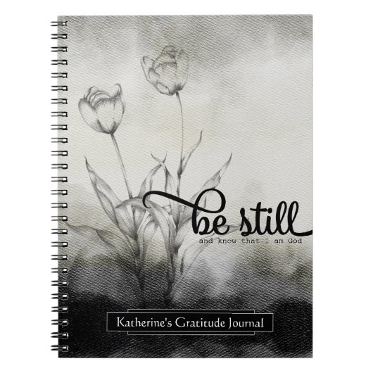 Be Still Bible Verse Journal (Devant)