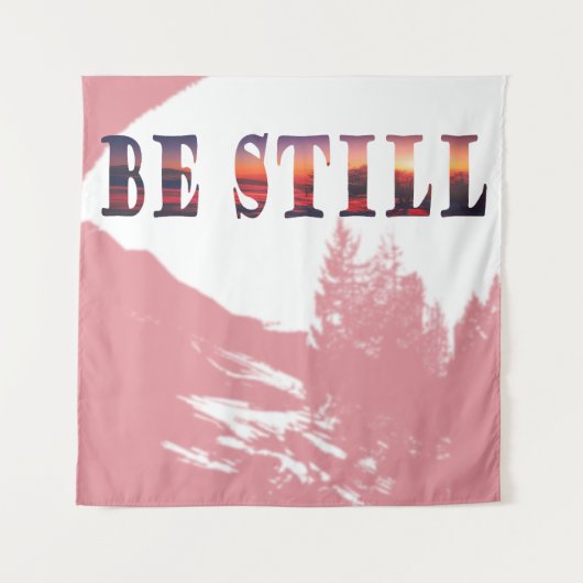 Be Still Christian Minimalist Wandkleed (Voorkant)