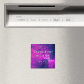"Be Still" Magnet d'écriture d'art fractal (In Situ (Lave-vaisselle))